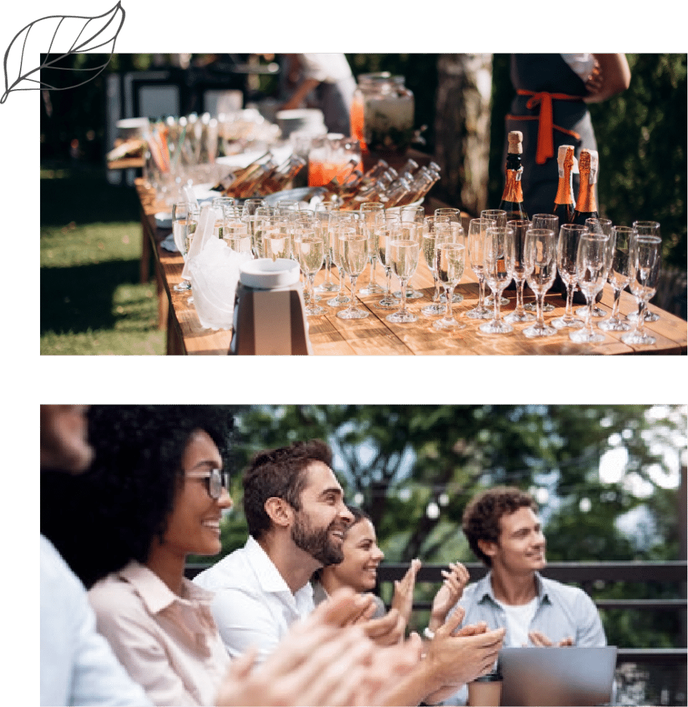 Catering Wine Station and Applause