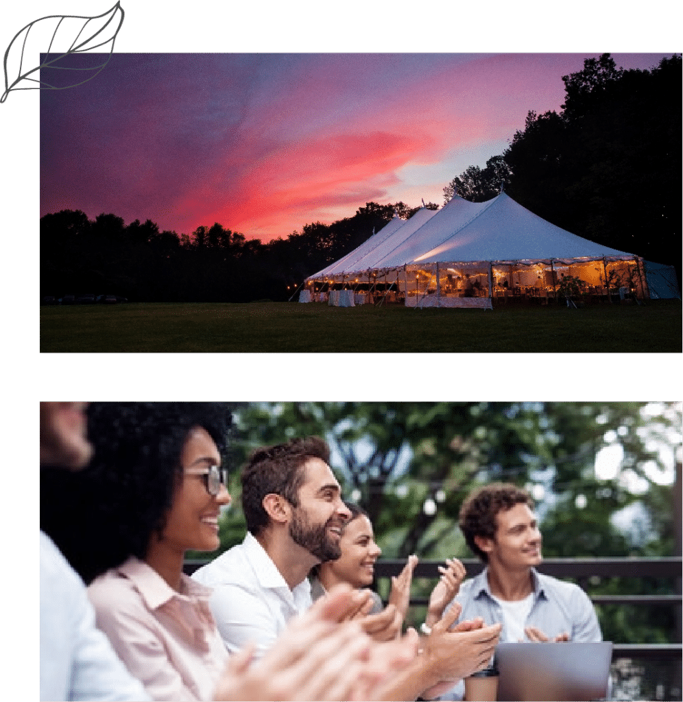 Event Tent and Participants