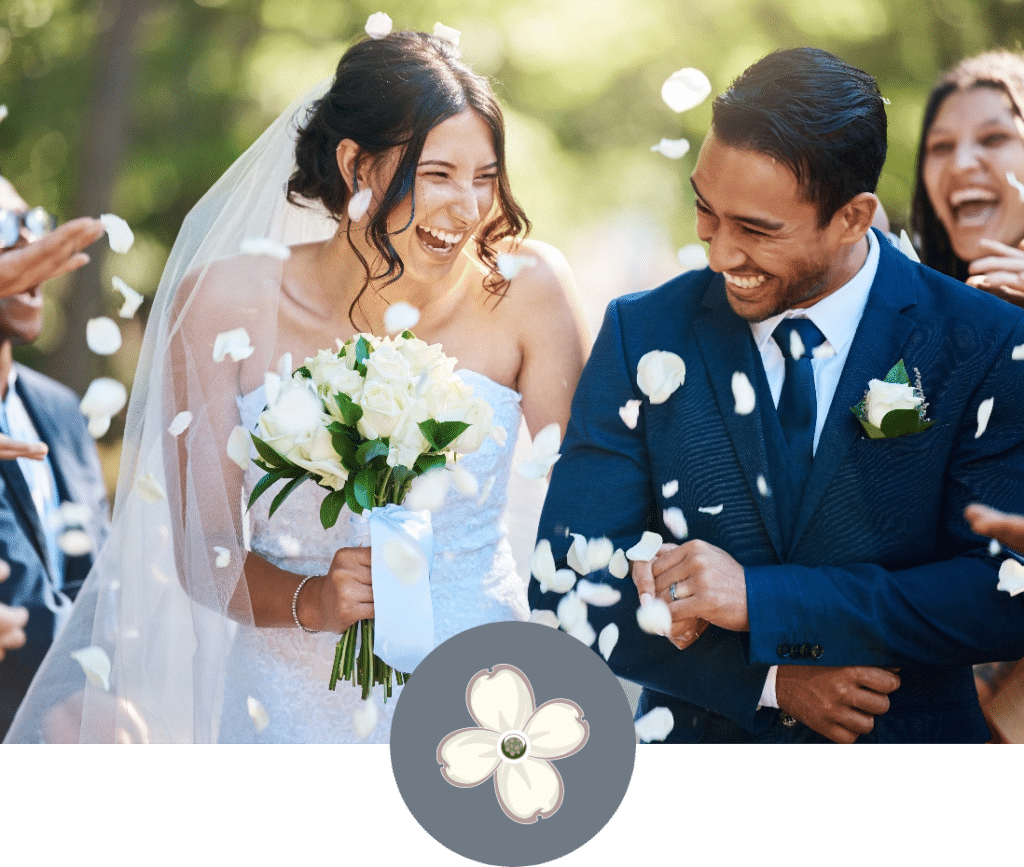 Happy Bride and Groom